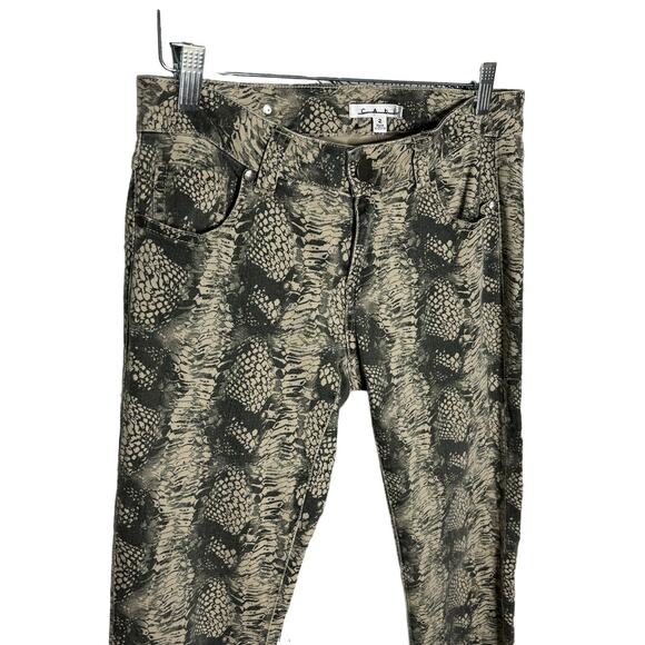 CAbi Diamondback Snakeskin Print Super Skinny Jeans Women's Size 2 - Picture 3 of 10
